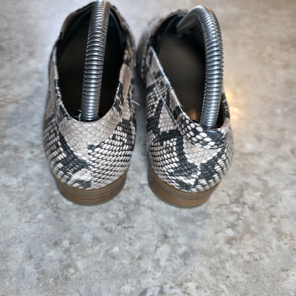 Aerosoles Shoes Loafers Slip On Flats Womens 8.5 Snakeskin Print Leather - Picture 6 of 10